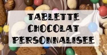 tablette de chocolat personnalisée