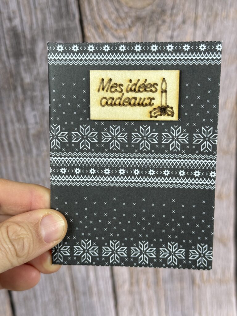 Surprise du jour 13 : carnet à idées cadeaux de Noël 6 carnet à personnaliser