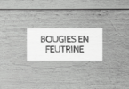 bougie en feutrine