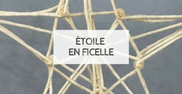 étoile en ficelle pour le sapin