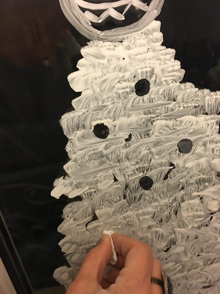 Dessiner sur une vitre à Noël 7 dessiner sur une vitre
